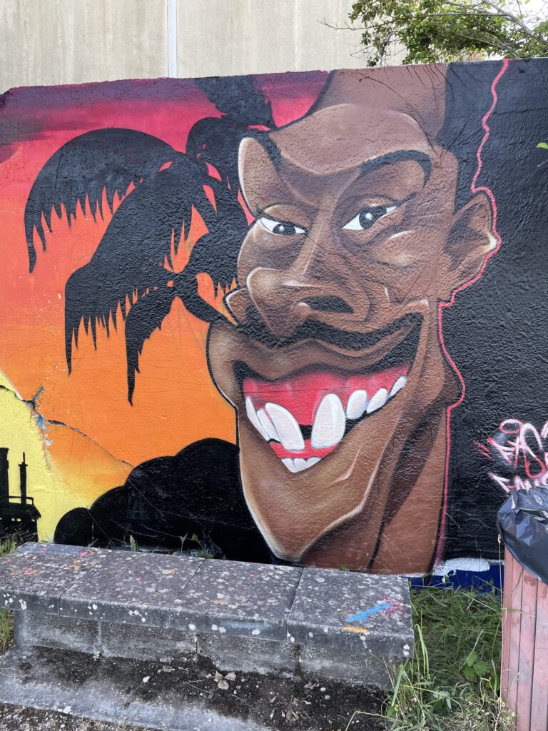 IMG_6158 street art, mural, graffiti, cartoon, Eddie Murphy, Karikatur, character, urban art, painted wall